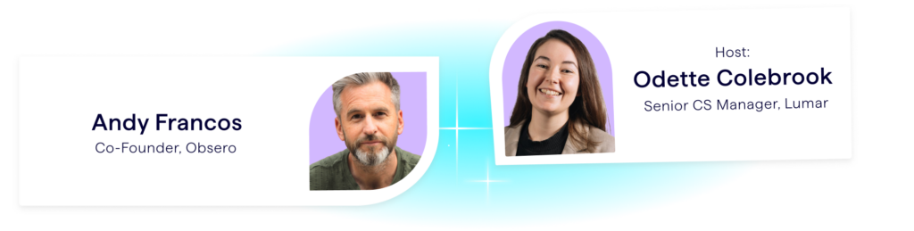 SEO expert webinar speakers for this GEO session: Andy Francos and Odette Colebrook.