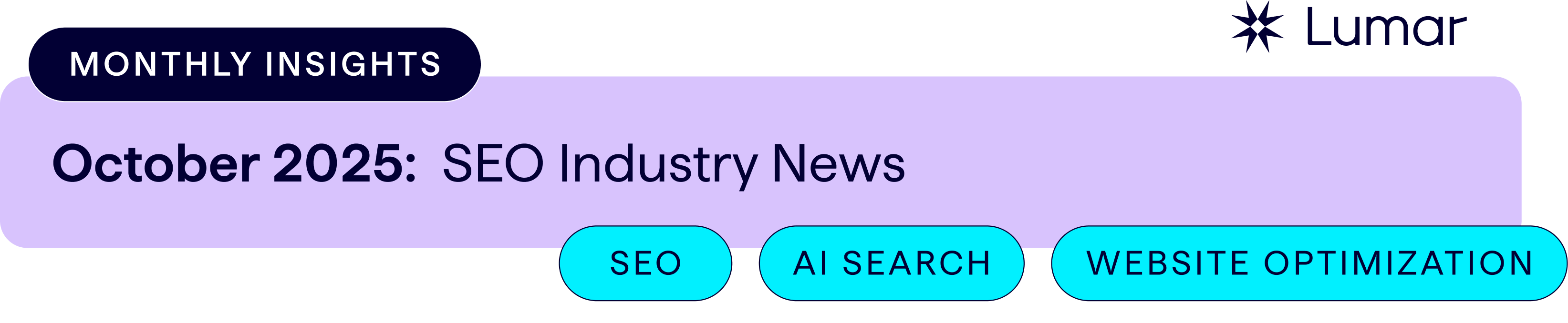 SEO industry news - October 2025 - SEO, AI Search, and Website Optimization Headlines - Lumar.