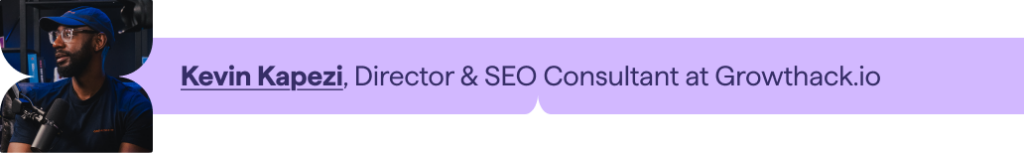 Lumar 2026 SEO Trends Report contributor - Kevin Kapezi, Director & SEO Consultant at Growthack.io 