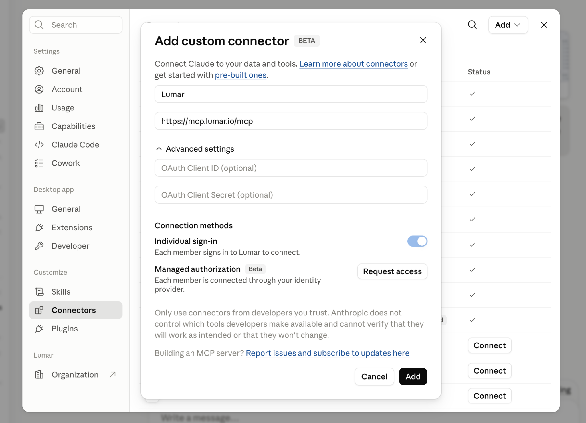 How to Get Started with the Lumar MCP Server